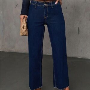 Vici Dark Blue Flare Jeans